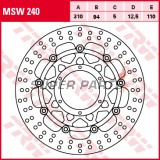 Δίσκος φρένου -TRW- MSW240, 310mm, Honda CB1000R/RA ABS, CB1300/S/SA ABS, CBR600RR ABS, CBR1000RR Fireblade (2003-2016)