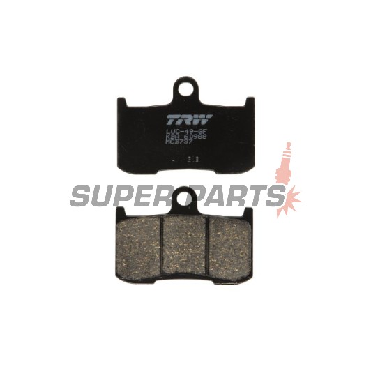Τακάκια φρένων -TRW- MCB737, Kawasaki Z/ZR/ZRX - Z800/Z900/Z1000, ZR800, ZRX400 - 400-1000cc, 1998-2018