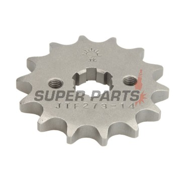 Μπροστινό γρανάζι -JT- JTF273,14, 14 δόντια, Honda C 125 2018-2021, Junak 901 50 2018, Kawasaki D-Tracker 125 2010, KLX 125 2010-2013, Kymco Visar 125 2019, Suzuki FL 125 2007-2010
