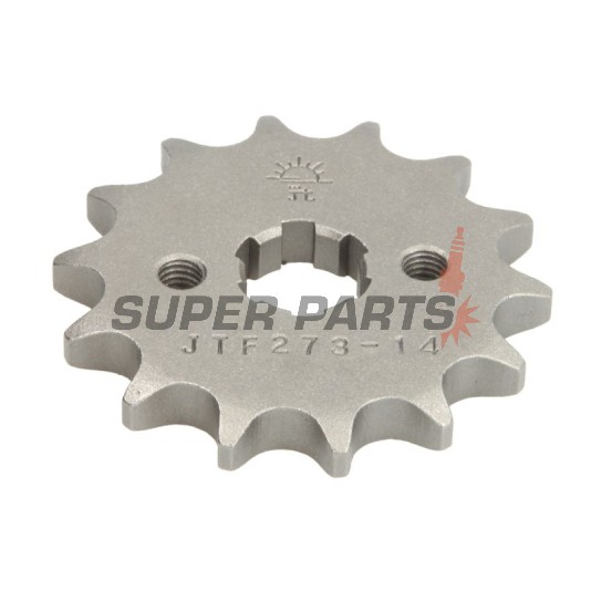 Μπροστινό γρανάζι -JT- JTF273,14, 14 δόντια, Honda C 125 2018-2021, Junak 901 50 2018, Kawasaki D-Tracker 125 2010, KLX 125 2010-2013, Kymco Visar 125 2019, Suzuki FL 125 2007-2010