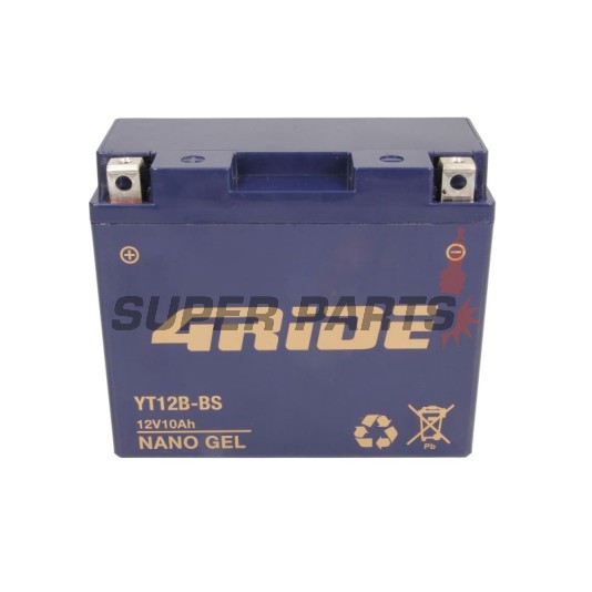 Μπαταρία -4 RIDE- YT12B-BS 4RIDE GEL, 10Ah 12V