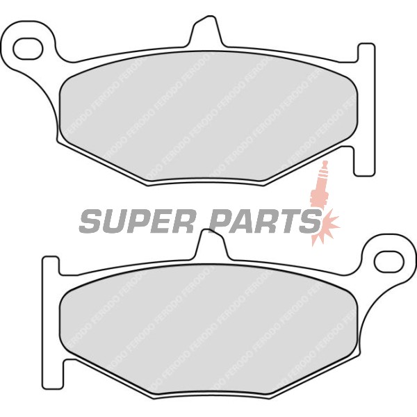 Τακάκια φρένων -FERODO- FDB2213P, Honda CB/CBR/VTX, Yamaha MT/YZF/FZ, Suzuki GSX/GSF/DL, Kawasaki Z/KLE 250-1300cc (1991-2022)