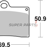 Τακάκια φρένων -BREMBO- 07BB15LA, Aprilia RS 250, Beta Euro, Jonathan, Cagiva Mito, Planet, Raptor, Ducati Monster, SS, 851, 888, 916, KTM Duke, SMC, SMR, Moto Guzzi California, V10, V11, MZ Skorpion, Sachs XTC, Yamaha SZR (1988-2007)