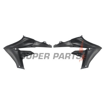 Μπροστινά πλαϊνά πλαστικά -POLISPORT- μαύρα, YAMAHA YZ 250/450 2018-2023