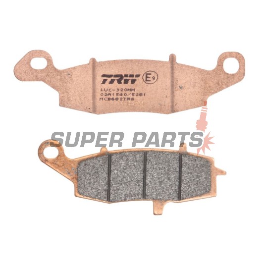 Τακάκια φρένων -TRW- MCB682TRQ, Kawasaki ER-5/ER-6, Versys, KLR, GPZ, Vulcan, Z750, Zephyr, ZR-7; Suzuki V-Strom, Bandit, GSX, GSR, SV650, Gladius, Intruder