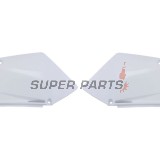 Πίσω πλαϊνά πλαστικά -POLISPORT- λευκά, SUZUKI RM-Z 450 2005-2006
