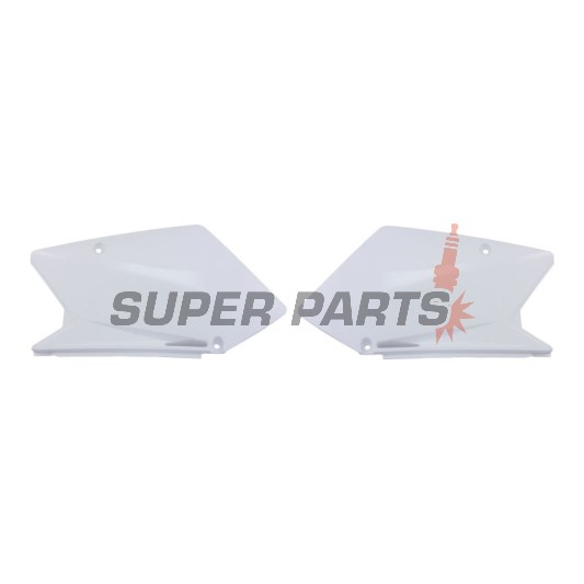 Πίσω πλαϊνά πλαστικά -POLISPORT- λευκά, SUZUKI RM-Z 450 2005-2006