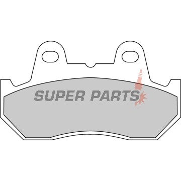 Τακάκια φρένων -FERODO- FDB244P, Honda CB 900/1100, CBR 600F (1987-1990), CX 500/650, VF 500-1000 Interceptor & Magna, VT 500-1100 Shadow, XL 600 Transalp (1980-2000)
