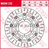Δίσκος φρένου -TRW- MSW272, 300mm, Honda CBF 600/1000 N-S-FA ABS (2004-2016), CBR 250R/300R ABS (2011-2017), DN-01 700A (2008-2010)
