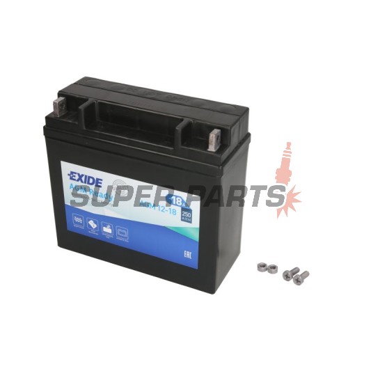 Μπαταρία -EXIDE- AGM12-18, 18Ah 12V