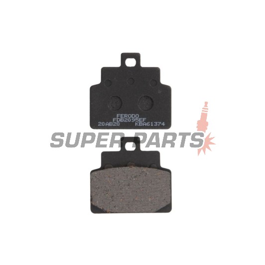 Τακάκια φρένων -FERODO- FDB2095EF, Aprilia Compay/Habana/Mojito 125 2000-2010; Aprilia Leonardo/SR 125-150 1999-2005; Aprilia Scarabeo 50-100 2000-2009
