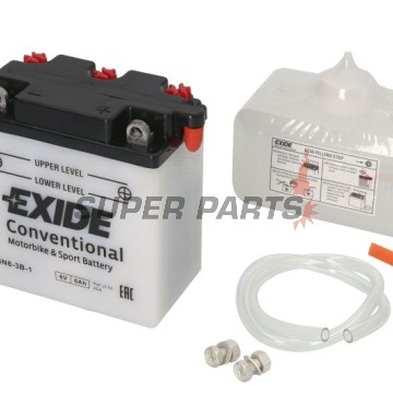 Μπαταρία -EXIDE- 6N6-3B-1, 6Ah 6V