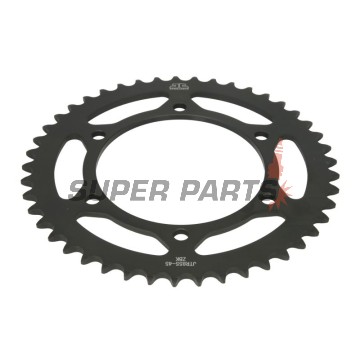 Πίσω γρανάζι -JT- JTR855,45ZBK, 45 δόντια, μαύρο ψευδάργυρος, ατσάλινο, Yamaha DT 250 1975, 1977-1982, MT-03 660 2006-2013, XJ 600 1992-2003, XT 660 2004-2016, XTZ 660 2008-2009, XTZ 750 1990-1998