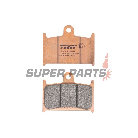 Τακάκια φρένων -TRW- MCB595TRQ, Suzuki GSX-R 400/750/1100 (1988-1995), Triumph Daytona, Rocket III, Speed Triple, Sprint, Thunderbird, Tiger, Trophy (1991-2016), Yamaha TZ250 (1990-2001)