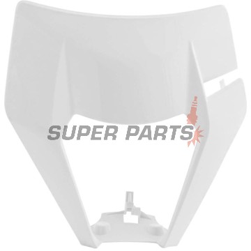 Μάσκα (χωρίς φανάρι) -POLISPORT- λευκή, KTM EXC, XC-W, XCF-W 125-500 2020-2023