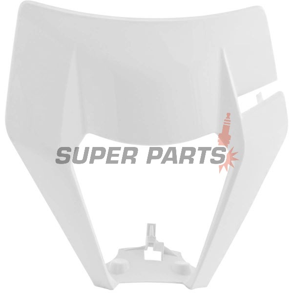 Μάσκα (χωρίς φανάρι) -POLISPORT- λευκή, KTM EXC, XC-W, XCF-W 125-500 2020-2023