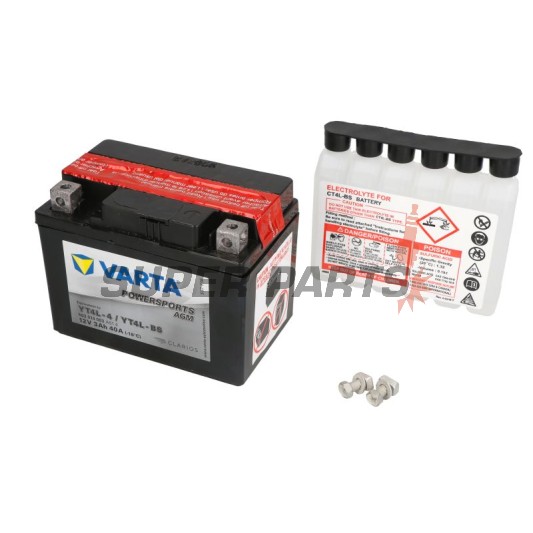Μπαταρία -VARTA- YT4L-BS, 3Ah 12V