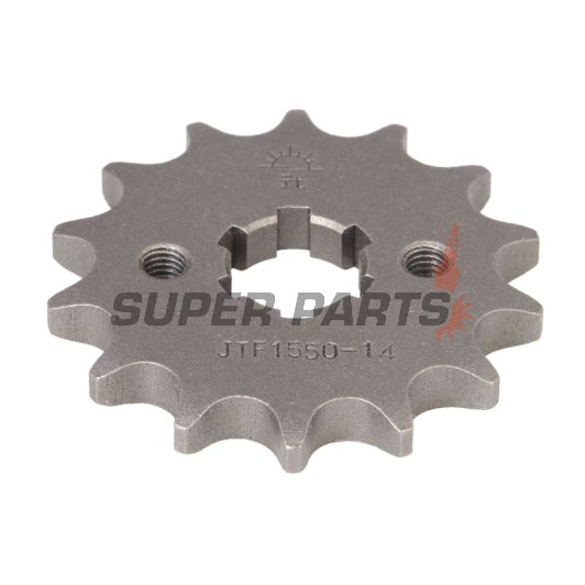 Μπροστινό γρανάζι -JT- JTF1550,14, 14 δόντια, Betamotor RR 125 2006-2020, RR Enduro 125 2011-2020, SM 125 2006-2010, Husqvarna SMS4-TE 125 2010-2011, TE 125 2011-2013, Yamaha MT 125 2014-2017, T 105 1997-1998, WR 125 2008-2016