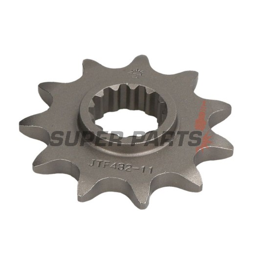 Μπροστινό γρανάζι -JT- JTF432,11, 11 δόντια, Betamotor Jonathan 350 2001-2010, Kawasaki KLX 400 2003, Suzuki DR 250 1990-1995, DR 350 1990-1999, DR-Z 400 2000-2017, GSF 250 1995-2000, RM 250 2000-2012, RM-X 250 1989-2001