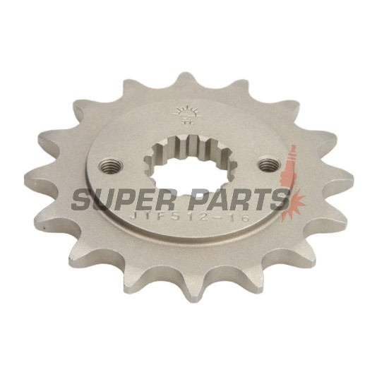 Μπροστινό γρανάζι -JT- JTF512,16, 16 δόντια, Kawasaki BJ 250 1993-1999, EN 500 1990-2009, ER 500 1997-2006, EX 500 1987-2009, GPX 400 1987-1988, GPZ 400 1984-1997, GPZ 500 1987-2005, GPZ 550 1984-1992, KLE 400 1991-1994, KLE 500 1991-2007