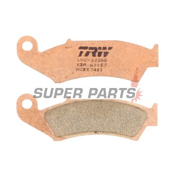 Τακάκια φρένων -TRW- MCB574SI, Honda NX125 Transcity, NX250, XL250R Baja, XLR125R, XR250R/600R, Kawasaki KX125
