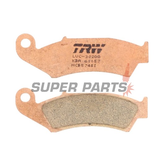 Τακάκια φρένων -TRW- MCB574SI, Honda NX125 Transcity, NX250, XL250R Baja, XLR125R, XR250R/600R, Kawasaki KX125