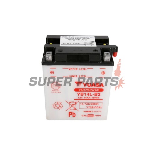 Μπαταρία -YUASA- YB14L-B2, 15Ah 12V
