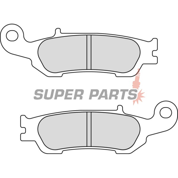 Τακάκια φρένων -FERODO- FDB2219SG, Yamaha WR 250F/450F (2015-2020), YZ 125/250/250F/450F/FX/X (2007-2020)