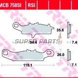 Τακάκια φρένων -TRW- MCB758SI, Kawasaki Brute Force/Prairie 650-700, KFX 450R & 700 V-Force, Suzuki LT-V 700 Twin Peaks, Polaris Ranger RZR 800, Suzuki RM85/RM85L
