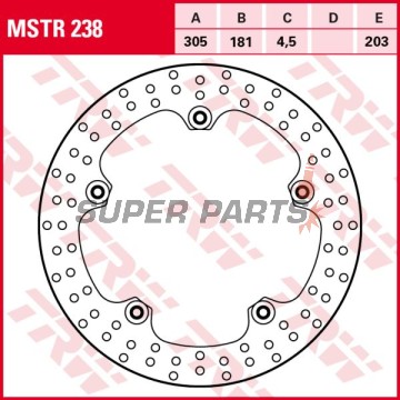 Δίσκος φρένου -TRW- MSTR238, 305mm, BMW R1100S + R1200GS/GS Adventure/GS LC/R1250GS (1998-2022)