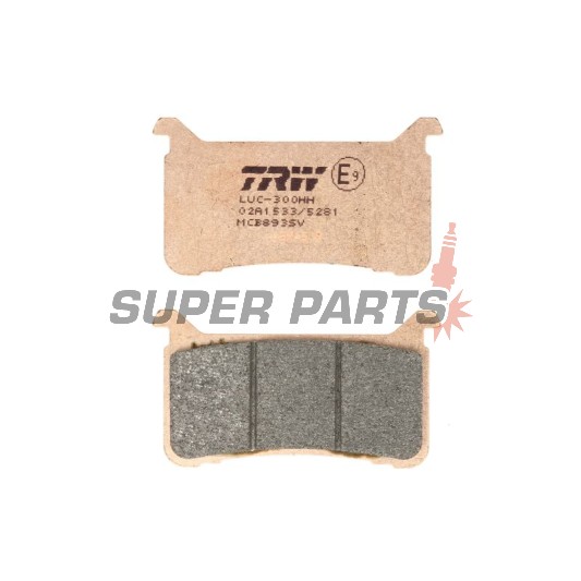 Τακάκια φρένων -TRW- MCB893SV, Honda CB 650R/1000R/1100 EX/RS Neo Sports Cafe, CBR 600RR/650R/1000RR Fireblade, CMX 1100 Rebel, VFR 800F/Crossrunner - 600/650/800/1000/1100cc, 2017-2025