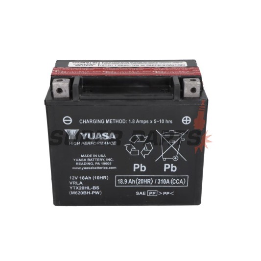 Μπαταρία -YUASA- YTX20HL-BS-PW, 19Ah 12V