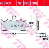 Τακάκια φρένων -TRW- MCB659, Kawasaki VN 1500/1600, ZR 1100, ZRX 1100/1200, ZX-6R 600/636, ZX-7R 750, ZX-9R 900; Suzuki GSF 1200, GSX 1400, GSX-R 1000, VZ 1600 - 1996-2008