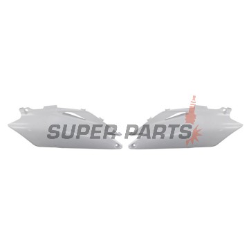 Πίσω πλαϊνά πλαστικά -POLISPORT- λευκά, HONDA CRF 250/450 2009-2010