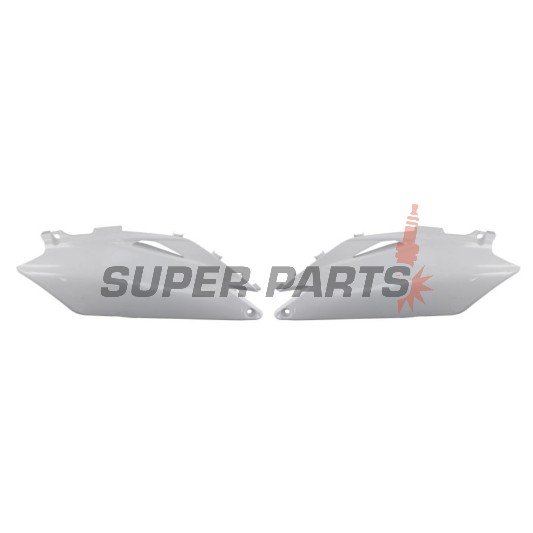 Πίσω πλαϊνά πλαστικά -POLISPORT- λευκά, HONDA CRF 250/450 2009-2010