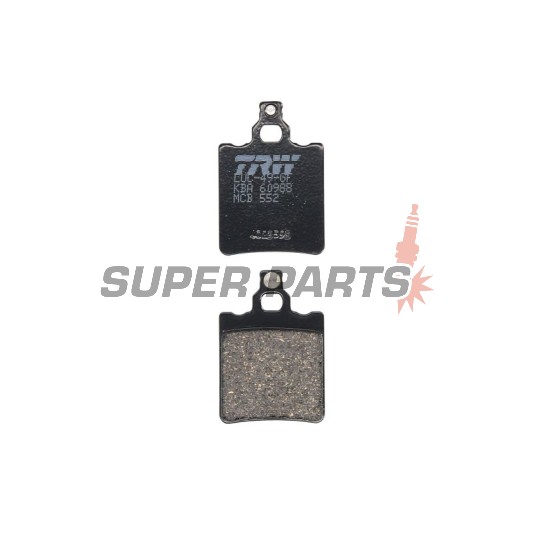 Τακάκια φρένων -TRW- MCB552, Aprilia AF1/RS/Tuono 50, Climber 240, Cagiva Aletta/Elefant/W8 50-200, Derbi GPR 50-75, Fantic 50-125, Garelli GTA 125, KTM SX 60-65, Laverda/HRD/Malanca 125