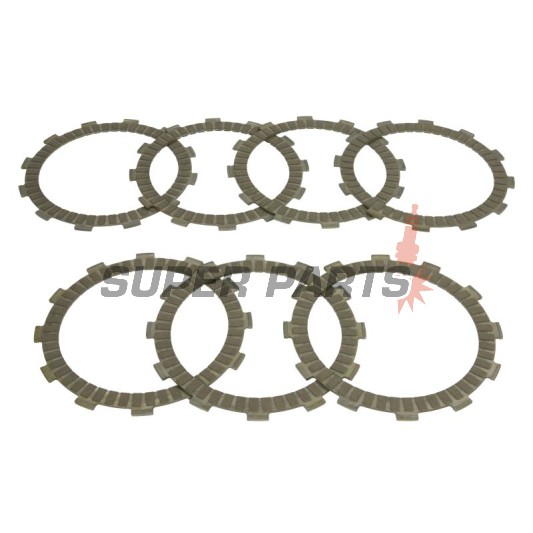 Σετ δίσκων συμπλέκτη -TRW- MCC116-7, Honda CR250R/500R, FMX650, FX650 Vigor, NX500/650 Dominator, SLR650, XL600R Paris Dakar, XR500R/600R/650L, Montesa 315R