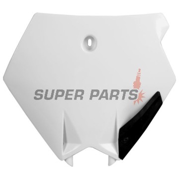 Μάσκα/πινακίδα αριθμού motocross -POLISPORT- λευκή, KTM SX, XC 85/105 2003-2012