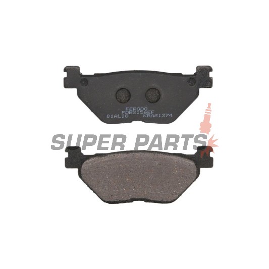 Τακάκια φρένων -FERODO- FDB2156EF, Yamaha FJR 1300/1300A ABS, TDM 900/900A ABS 2002-2012