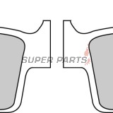 Τακάκια φρένων -FERODO- FDB539SG, Gas Gas EC/MC, Honda CR/XR, Kawasaki KLX/KX, Suzuki DR/DR-Z/RM, Yamaha YZ 125-650 1987-2012
