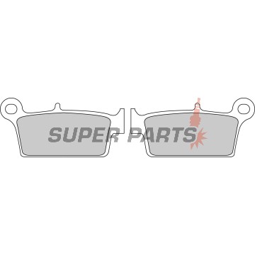 Τακάκια φρένων -FERODO- FDB539SG, Gas Gas EC/MC, Honda CR/XR, Kawasaki KLX/KX, Suzuki DR/DR-Z/RM, Yamaha YZ 125-650 1987-2012