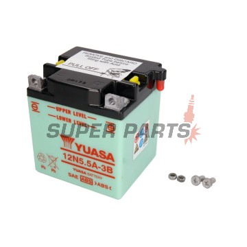 Μπαταρία -YUASA- 12N5.5A-3B, 6Ah 12V