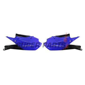 Πίσω πλαϊνά πλαστικά -POLISPORT- μαύρο/μπλε, YAMAHA YZ 250 2019-2023