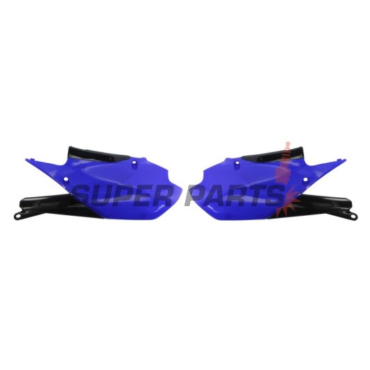Πίσω πλαϊνά πλαστικά -POLISPORT- μαύρο/μπλε, YAMAHA YZ 250 2019-2023