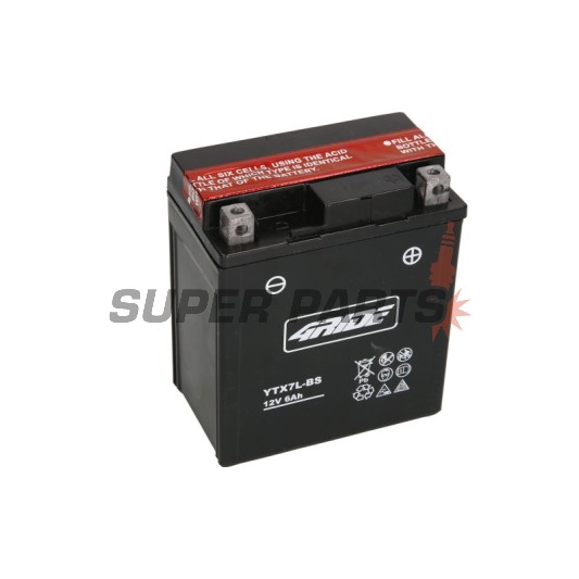Μπαταρία -4 RIDE- YTX7L-BS 4RIDE, 6Ah 12V