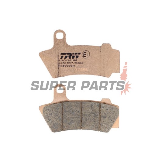 Τακάκια φρένων -TRW- MCB928SH, BMW R18/R18 Classic/R18 B/R18 Roctane 1800 (2020-2024)
