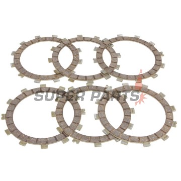Σετ δίσκων συμπλέκτη -FERODO- FCD0444, Cagiva Mito 125 (1990-2006), N1 Planet 125 (1997-2002), Raptor 125 (2003-2005), Roadster 125 (1995-1998), Supercity 125 (1991-1994), W8 125 (1992-1999); Husqvarna WR125 Enduro (1991-1997); Kawasaki KH400 (1