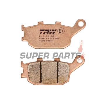 Τακάκια φρένων -TRW- MCB634SH, Honda CB/CBF/CBR/CMX/CRF/NC/NT/VT/VTR/VTX/XL 500-1100cc (1992-2025); Kawasaki EN/EX/KLV/KLZ/Z 650-1000cc (2004-2024); Suzuki DL/GSF/GSR/GSX/GSX-S/SV 650-1250cc (2002-2025); Yamaha FZ/FJ/MT/XJ6/XSR/YZF-R 600-1000cc (2003-2019