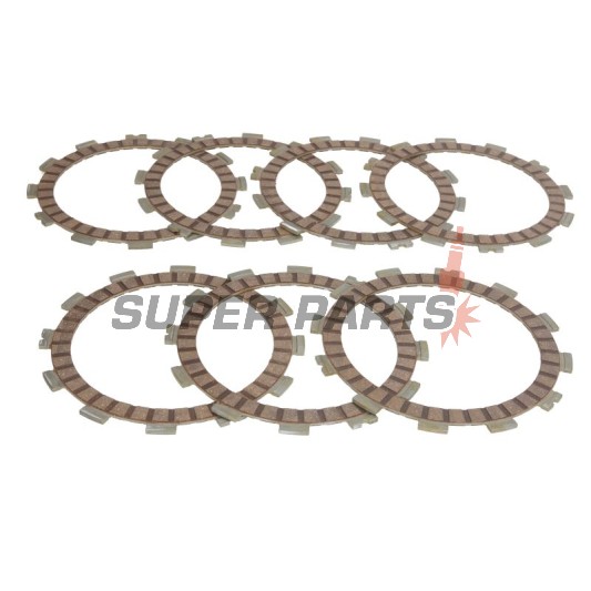 Σετ δίσκων συμπλέκτη -FERODO- FCD0308, Aprilia RS250 (1995-2002), Suzuki DR350/S/SE/SH/R (1990-1999), Suzuki GS450/500E/500F (1980-2011), Suzuki GSX400E/S/L (1980-1987), Suzuki RGV250 (1990-1995)