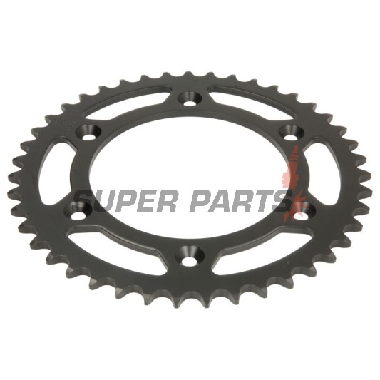 Πίσω γρανάζι -JT- JTR210,43, 43 δόντια, ατσάλινο, Betamotor RR 125 2018-2021, RR 250 2013-2021, RR 400 2013-2016, RR 450 2013-2014, Honda CR 125 1983-2007, CR 250 1984-2008, CR 500 1984-2001, CRF 150 2003-2018, CRF 230 2003-2019